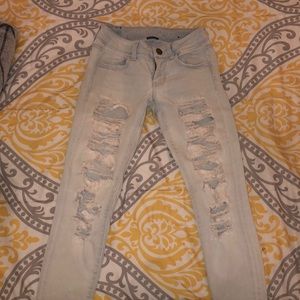 American Eagle distressed skinny jeans